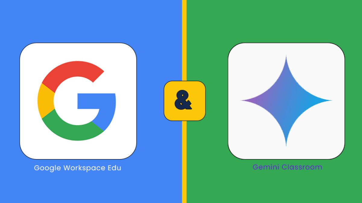 Google Workspace for Education and Gemini Classroom for Teachers Logos